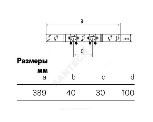 Кронштейн сталь оц RAUTITAN тип O 100 Rehau 11055311008