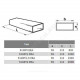 Воздуховод прямоугольный 55х110 L=500мм ПВХ Эра 511ВП