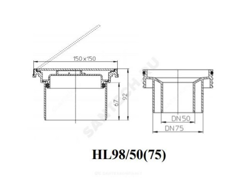 Ревизия-прочистка PP-B коричневая Дн 50 б/нап для НПВХ и PP-H HL HL98/50