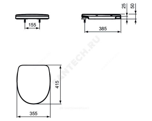 Сиденье для унитаза дюропласт Sirius Vidima W304301