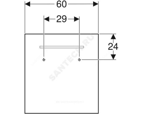 Зеркало 600х650 Renova Compact с подсветкой Geberit 862360000