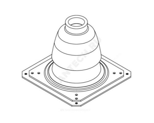 Оголовок шахты для трубы полипропилен 80 мм Protherm 20199422