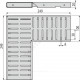 Решетка для дренажных каналов угловая Alca Plast ADZ-R122R