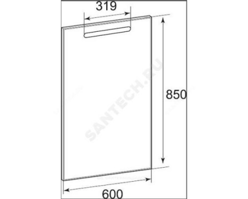 Зеркало The Gap 60 с подсветкой Roca ZRU9302688