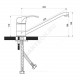 Смеситель для кухонной мойки одноручный б/подводки Прораб Р-серия Славен СЛ-ОД-Р21
