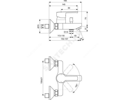 Комплект душевой (3 в 1) UNO Vidima BD127AA .