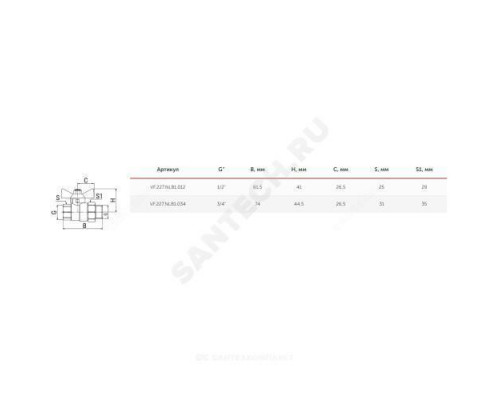 Кран шаровой латунь никель 11Б27фт1М OPTIMA Ду 15 Ру16 ВР/