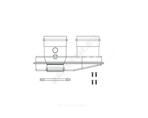 Адаптер разделительный 80/80 мм для котлов Ягуар Protherm 3002186608