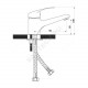 Смеситель для умывальника одноручный б/подводки Прораб Р-серия Славен СЛ-ОД-Р10