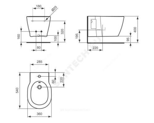 Биде подвесное CONNECT Ideal Standard E799701