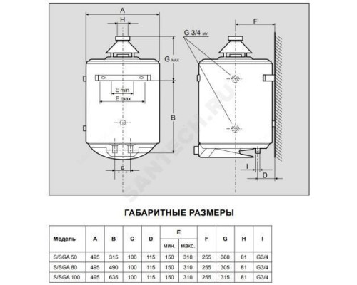 Водонагреватель газовый накопительный SUPER SGA 80 R 80л Ariston 006269