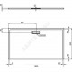 Поддон душевой акрил прямоугольный ULTRAFLAT NEW 1600х900х25 белый Ideal Standard T448501 .