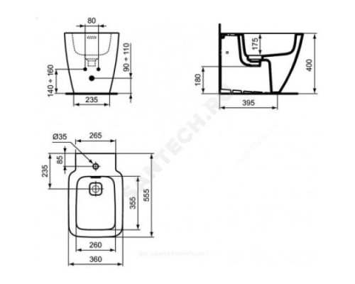 Накладка слива TONIC II Ideal Standard T854601