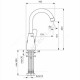 Смеситель для умывальника ручка сбоку одноручный ORION Vidima BA364AA .