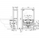 Инсталляция для биде Alca Plast A105/850