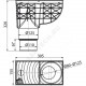 Трап РР ливневой канализации с ловушкой для листвы Дн 110-125 серый вертикальный выпуск Alca Plast AGV4s