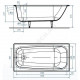 Ванна чугунная Классик У 150х70см 1 сорт 1 шт Универсал (Новокузнецк) ..