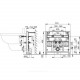 Инсталляция для биде Alca Plast A105/450