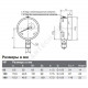 Манометр 232.50.100 радиальный Дк100мм 0-16 бар кл.1,0 G1/2