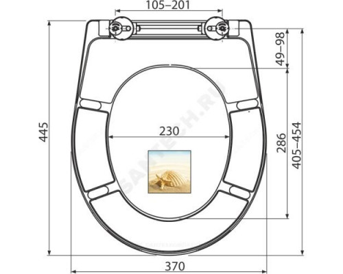 Сиденье для унитаза дюропласт микролифт универсальное Alca Plast A604 SHELL