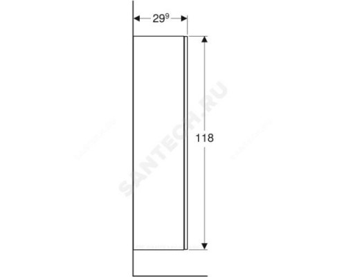 Шкаф высокий Smyle Square пекан Geberit 500.361.JR.1