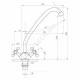 Смеситель для кухонной мойки двуручный ПСМ-127-К/89 Профсан