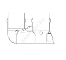 Адаптер разделительный 80/80 мм для котлов Пантера/Гепард Protherm 0020199389