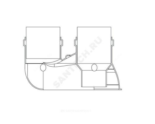 Адаптер разделительный 80/80 мм для котлов Пантера/Гепард Protherm 0020199389