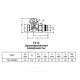 Клапан запорный для полотенцесушителей и дизайн радиаторов T31C Ду 15 Ру16 1/2