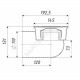 Трап нерегулируемый с гидрозатвором Дн 110 с чугунной решёткой 150х150мм горизонтальный выпуск Татполимер ТП-105.110-150HPHs