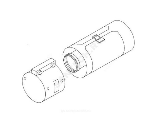 Удлинитель коаксиальный алюминий 80/125 мм с ревизионным отверстием для котлов Пантера/Гепард Protherm 0020199419