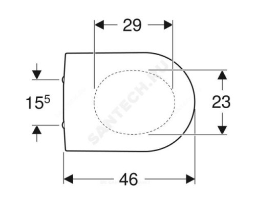 Сиденье для унитаза дюропласт микролифт Renova Plan Geberit 573085000