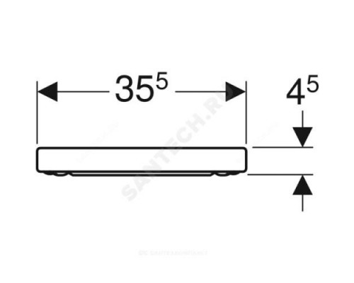Сиденье для унитаза дюропласт микролифт Renova Plan Geberit 573085000