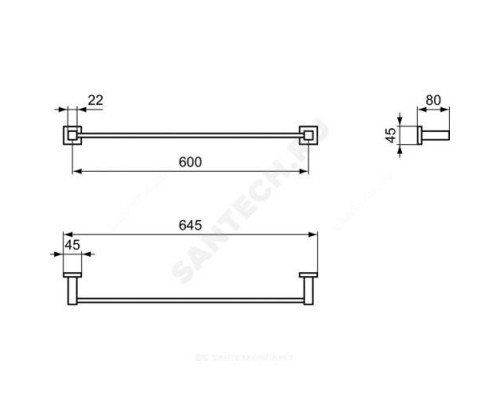 Полотенцедержатель IOM Square Ideal Standard E2197AA