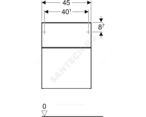 Шкаф низкий Smyle Square пекан Geberit 500.357.JR.1