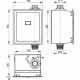 Устройство автоматического смыва для унитаза хром подключение к сети Alca Plast ASP3