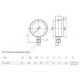 Манометр под гидрозаполнение ТМ-320P.00 радиальный Дк63мм 0-0,4 МПа кл.1,5 G1/4