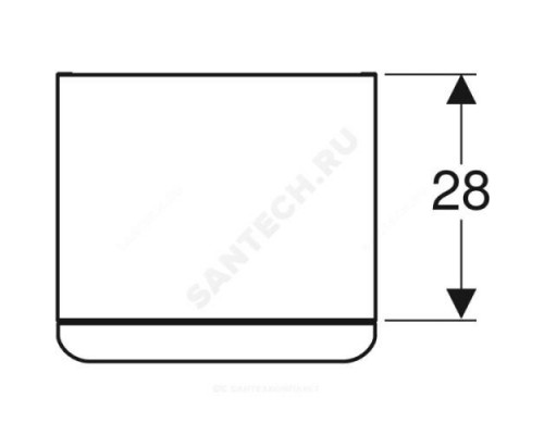 Шкаф низкий Smyle Square белый глянец Geberit 500.359.00.1