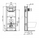 Комплект 4 в 1 унитаз подвесной + инсталляция + кнопка смыва + сиденье дюропласт микролифт TESI AquaBlade Ideal Standard R029901