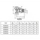 Клапан запорный для радиатора R29TG Ду 10 Ру16 3/8