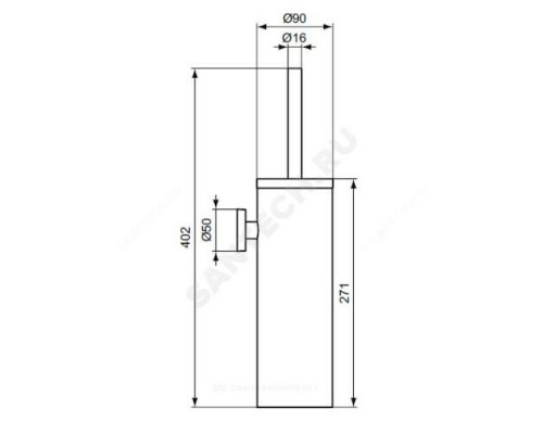 Ершик для унитаза с держателем IOM Ideal Standard A9128MY