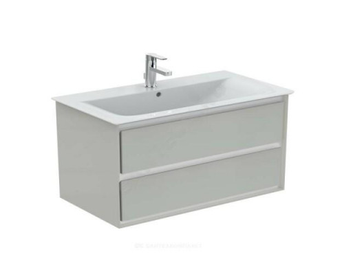 Тумба под умывальник Connect Air Vanity 104 CONNECT AIR светло-серый глянцевый/белый матовый Ideal Standard E0821EQ