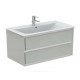 Тумба под умывальник Connect Air Vanity 104 CONNECT AIR светло-серый глянцевый/белый матовый Ideal Standard E0821EQ