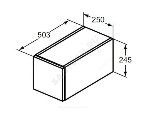 Шкаф ADAPTO светло-коричневое дерево Ideal Standard U8421FF