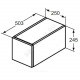 Шкаф ADAPTO светло-коричневое дерево Ideal Standard U8419FF