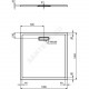 Поддон душевой акрил квадрат ULTRAFLAT NEW 1000х1000х25 белый Ideal Standard T448801 .