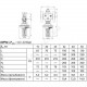 Регулятор перепада давления чугун AVPQ Ду 40 Ру25 фл Рп0.3-2 Kvs=20м3/ч Danfoss 003H6567