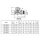 Клапан запорный для радиатора R31TG Ду 15 Ру16 1/2