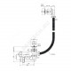 Слив-перелив для ванны регулируемый с пробкой 1 1/2