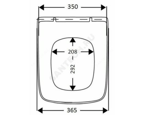 Сиденье для унитаза дюропласт белое Debba Roca 8019D0004